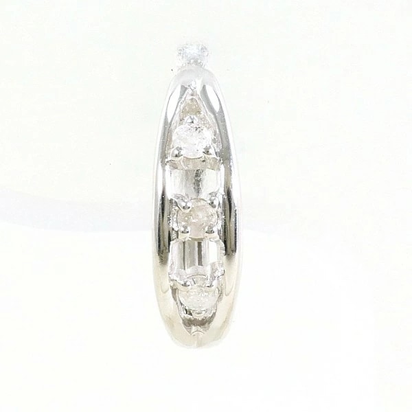 K18 18金 WG ホワイトゴールド イヤリング(片耳) ダイヤ 0.05