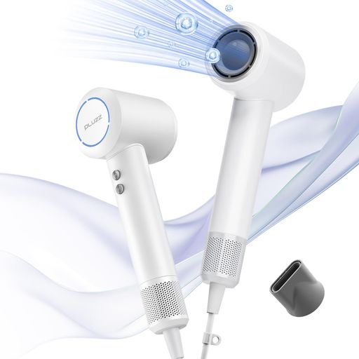 【フランスデザイン賞金賞】PLUZZ ドライヤー 速乾·軽量·美髪 2.7億イオンヘアケアと110,000RPM 強力モーターな大風量ヘアドライヤー - コンパクト 低騒音 1200W 出張・旅行用/