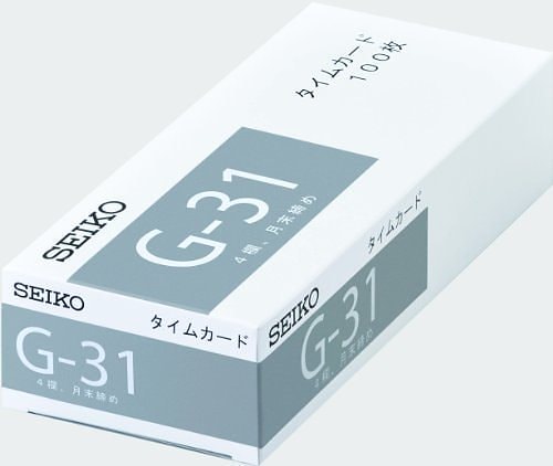 （まとめ買い）セイコー タイムカード G-31 1-130-0172 00940629 [x3]