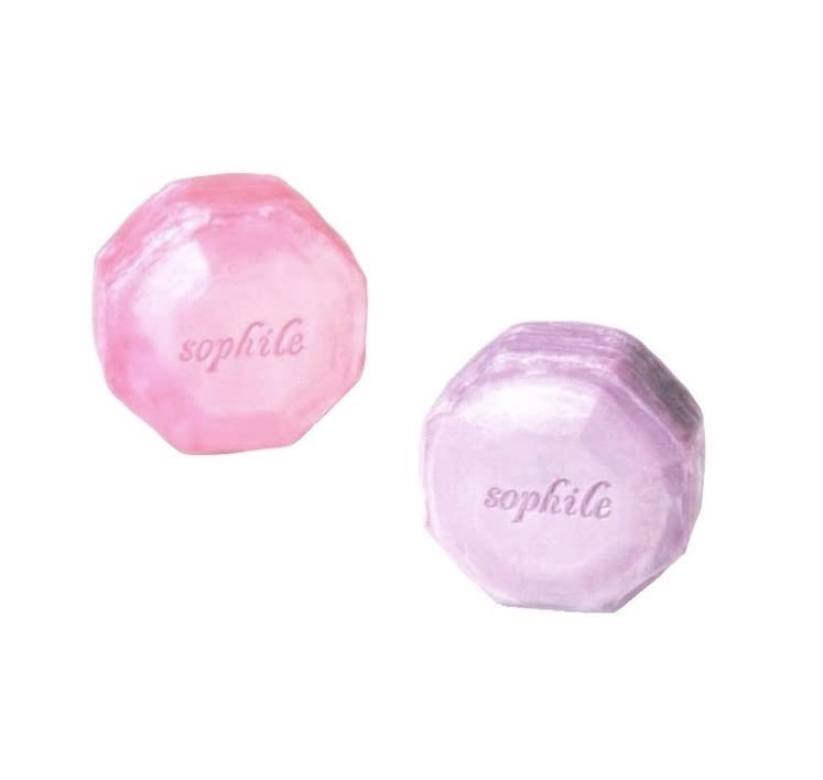 【Sophile・2個set】モーニングソープ 110g ＆ナイトソープ医薬部外品～肌キメ・透明感・マッサージ効果・ひげ剃りにも使えるモーニングソープ ＆ メイク落とし・毛穴もくすみもスッキリ!!
