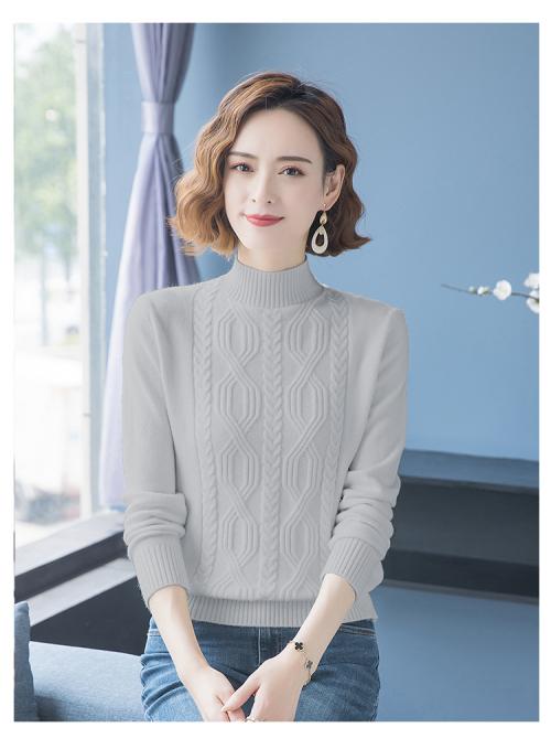 ハイネック ニット セーター レディース 秋冬 ショート丈 トップス 長袖 プルオーバー スリム ウール 暖かい 保温 快適 柔らかい 毛玉になりにくい 色あせ防止 大きいサイズ 黒 赤 緑 大きいサ