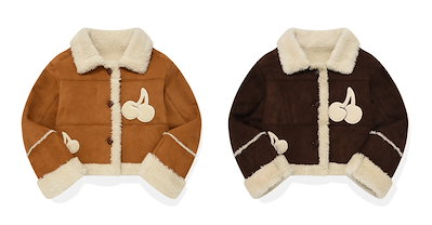 ☆韓国の人気☆【KIRSH】☆CHERRY SUEDE MUSTANG JACKE.T☆ ☆韓国の人気☆【KIRSH】☆CHERRY SUEDE MUSTANG JACKE.T☆