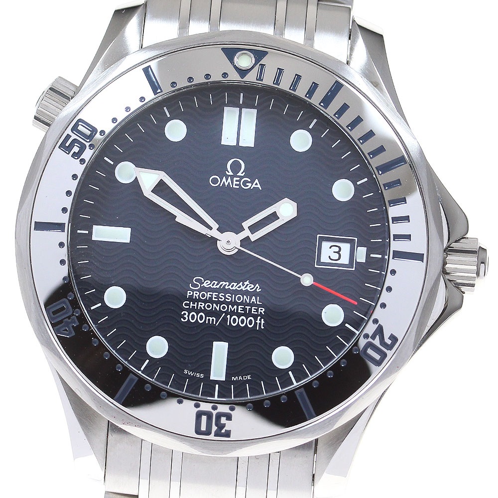 オメガ OMEGA 2532.80 シーマスター300 デイト 自動巻き メンズ 良品 保証書付き_848652【中古】