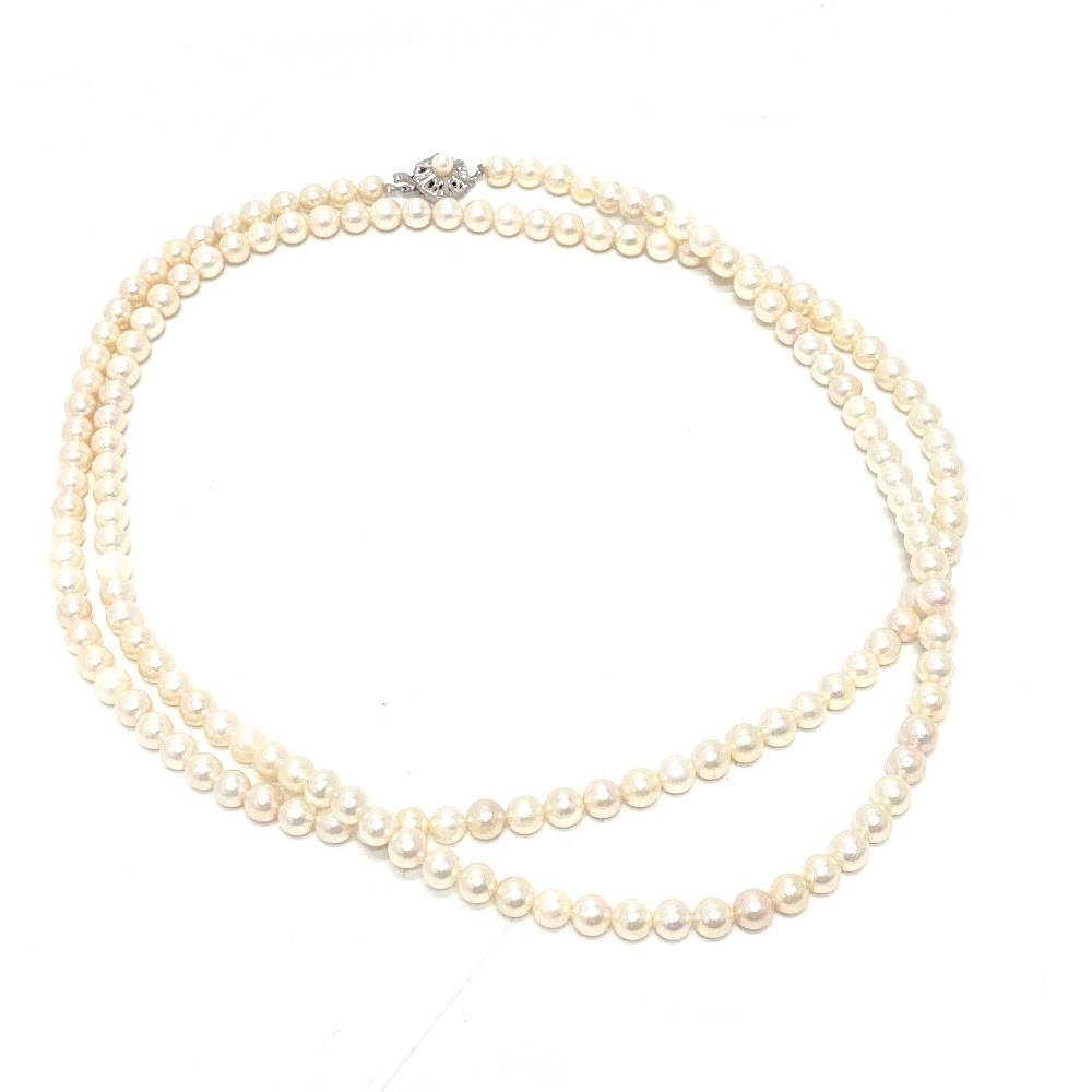 jewelry ジュエリー ネックレス パール 8mm 約120cm ロング パール ホワイト