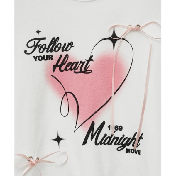 【MIDNIGHT MOVE】韓国人気★ Cp Heart T Qoo10 MIDNIGHT MOVE cp heart t whi Tシャツ・