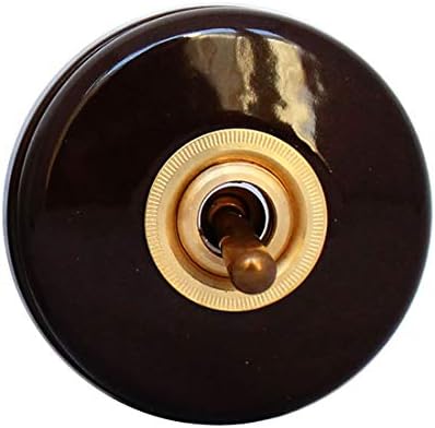 アクシス/Homestead+スイッチ+陶器スイッチ ブラウン+トグルスイッチ+HS2339