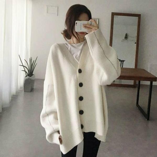 カーディガン ニット レディース 長袖 vネック ドロップショルダー 秋冬 143999 4,725円