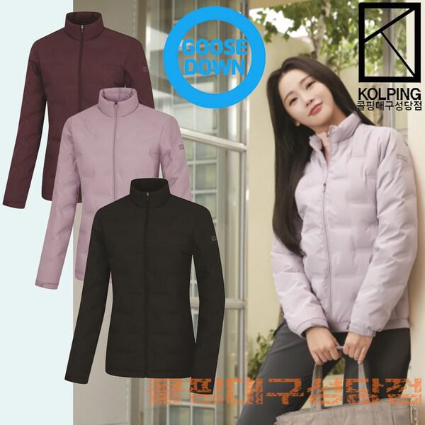 [] ヘリケン 女性 冬 グースダウン 軽量チューブダウン パディング RDS ガチョウの羽 パディング (KUJ6821W)