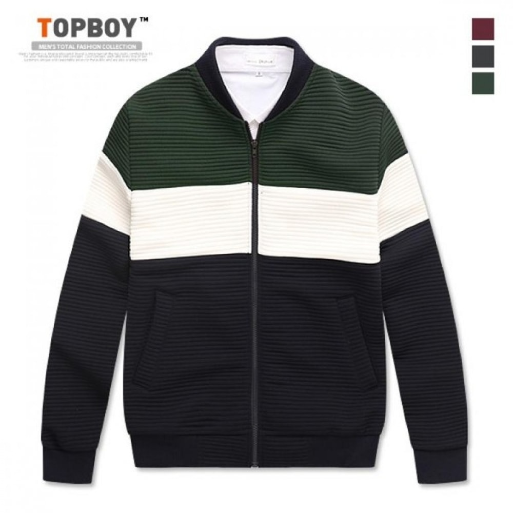 (トップボーイ) トライカラーエンボスブルゾン (RT533)