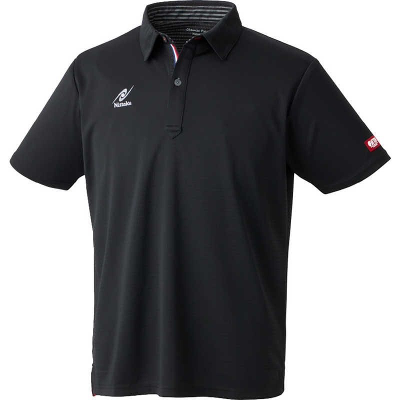 ニッタク　卓球用品 男女兼用 ケミスポロシャツ O ブラック　NW-2222