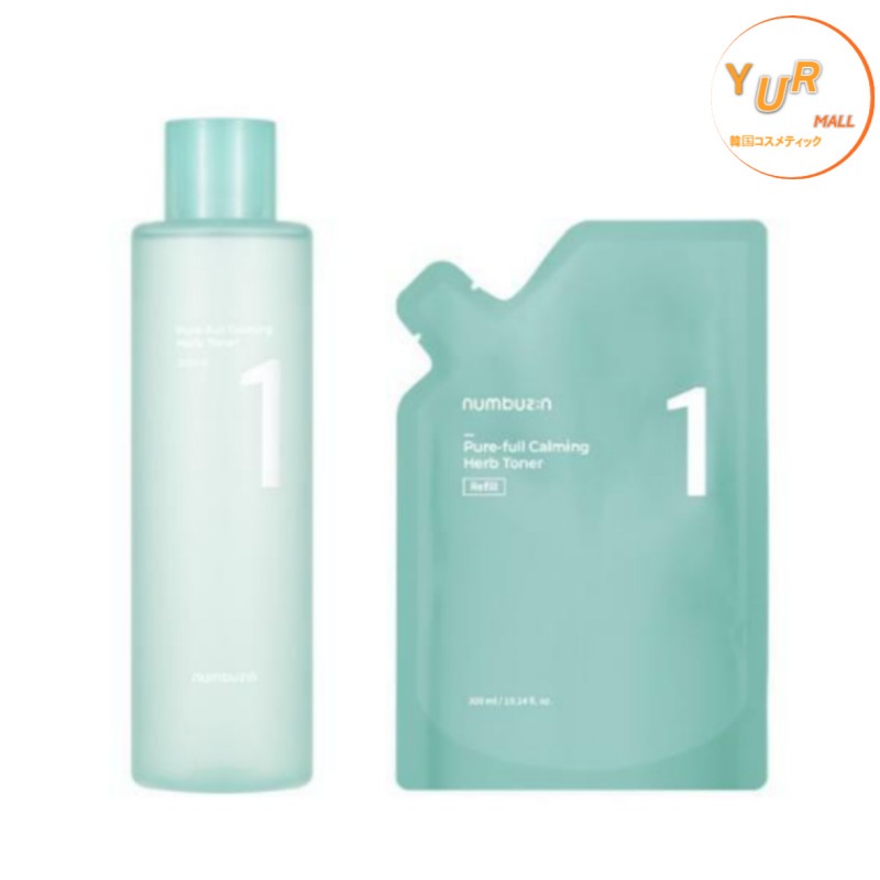 1番 薬草たっぷり93％鎮静トナー, 300mL+300mL