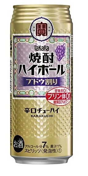 【送料無料】宝 焼酎ハイボール ブドウ割り 500ml48本(2ケース)【北海道沖縄県東北四国九州地方は必ず送料が掛かります】