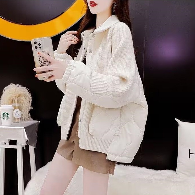 アウター ジャケット キルティングジャケット 長袖 襟付き 前開き ボタン ポケット かわいい 大人可愛い きれいめ シンプル 上品 おしゃれ かっこいい カジュアル こなれ感 個性的 主役級 存在感