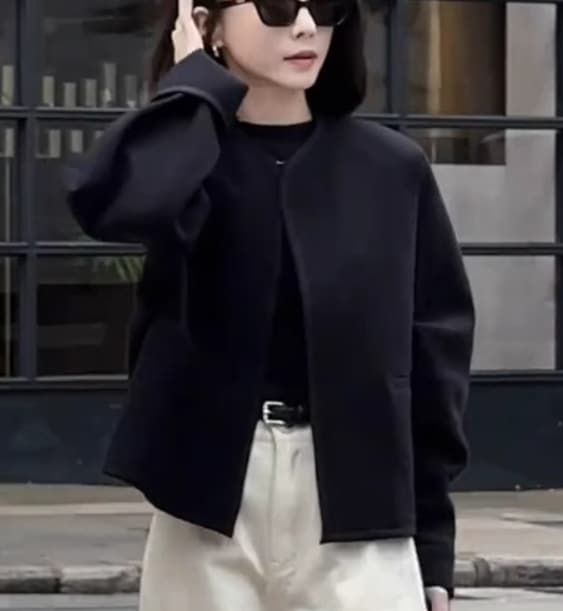 レディース ジャケット きれいめ シンプル カジュアル 上品 こなれ感 ラフ ルーズ 無地 オフィス ビジネス OL 通勤 学生 学校 通学 部活 アウトドア キャンプ パーティー イベント 黒