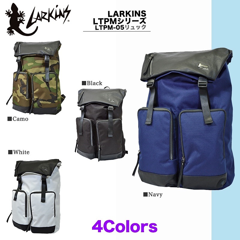 送料無料 LARKINS ラーキンス LTPM-05 フラップリュック リュック 個性派 デザイン ガチャロック バックパック 立体ポケット 8,470円
