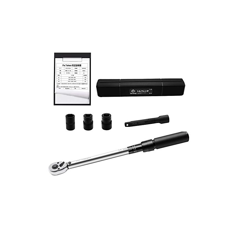 トルクレンチ プレセット型 自動車 タイヤ交換 差込角12.7mm (1/2インチ) ロングソケット付 25-220Nm 機械の整備 自動車用 4,622円