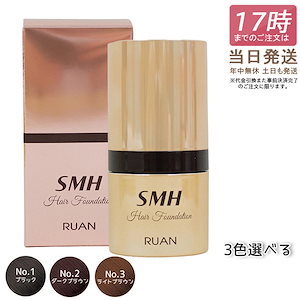 SMH ヘアファンデーション 12g No.1 ブラック No.2 ダークブラウン No.3 ライトブラウン スーパーミリオンヘアー ルアン ヘアファンデーション 白髪隠し 分け目カバー 特価SALE