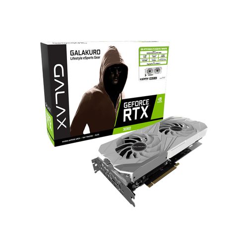 【新品】玄人志向 GALAKURO NVIDIA グラフィックボード GeForce RTX3060搭載 GDDR6 12GB
