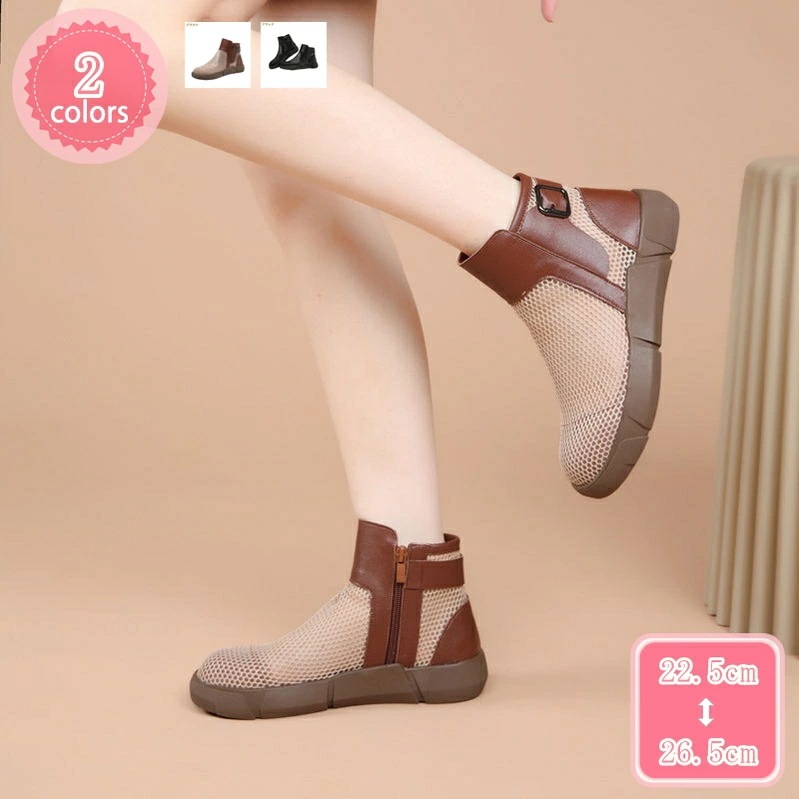 777円OFFクーポン 疲れにくい 太ヒール ショートブーツ レディース メッシュ 夏ブーツ 美脚 ブーツサンダル ラウンドトゥ シースルー 透け感 セクシー キャバクラ パーティー イベント 痛くな