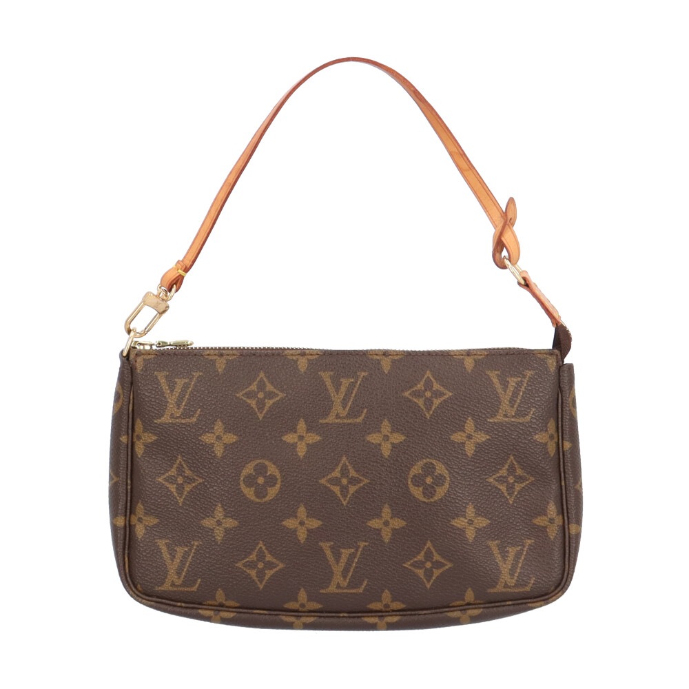 ルイヴィトン ポシェットアクセソワール モノグラム ハンドバッグ モノグラムキャンバス M51980 ブラウン LOUIS VUITTON 中古