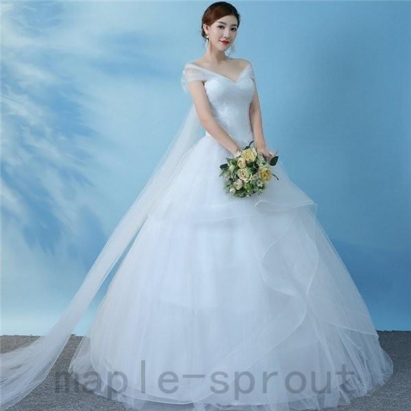 激安 超人気 ウェディングドレス aライン フレア レース 二次会 シンプル マキシ デザイン 花嫁 披露宴 ブライダル 結婚式 ロングドレス 演奏会