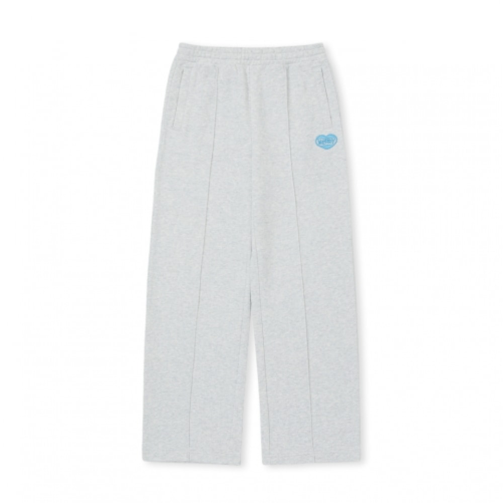NERDY 女性用スフレワイドスウェットパンツメランジホワイト