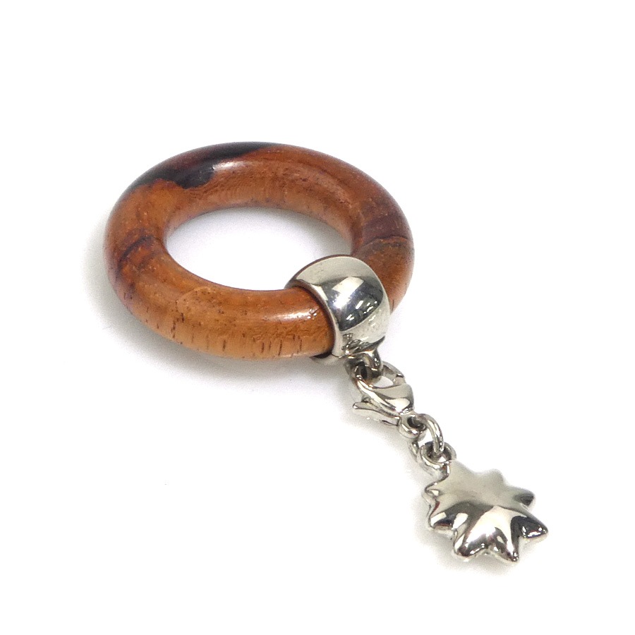 エルメス HERMES スカーフリング 星を巡る旅展 限定 ウッド/メタル ブラウン/シルバー レディース e61187a 13,348円