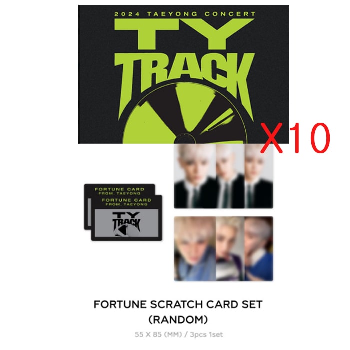 10EA[FORTUNE SCRATCH CARD SET] TAEYONG 2024 CONCERT TY TRACK OFFICIAL MD