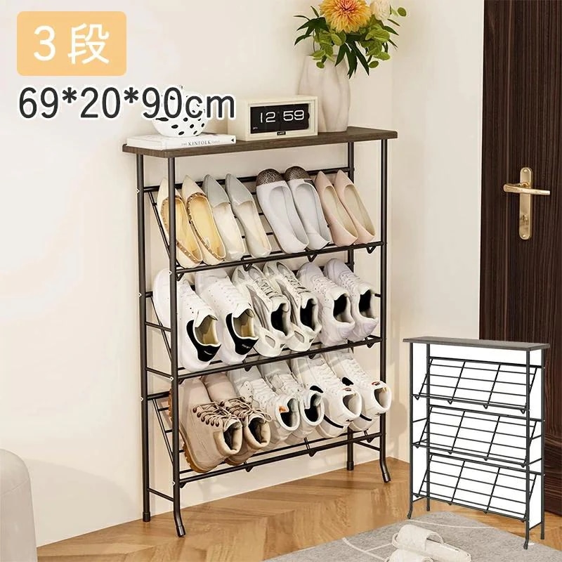 斜め 簡易 シューズラック スリム コンパクト 省スペース オシャレ 大容量 軽量 靴箱 靴棚 収納 靴ラック 通気性 下駄箱 靴収納 玄関 一人暮らし たっぷり収納