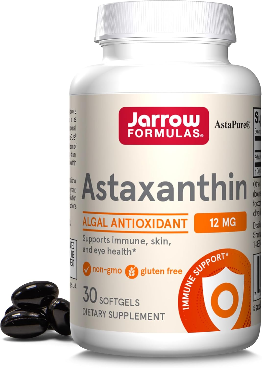 Jarrow ジャローAstaxanthin 12 MG 30錠 ソフトゲル