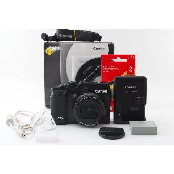 キヤノン Canon POWERSHOT G1 X ブラック 美品 新品 SDカード取扱説明書
