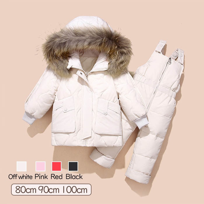 短納期！ダウン スノーウェア カバーオール ベビー服 おくるみ ロンパース 厚手 フード付 手袋 フットカバー 無地 つなぎ 前開き 雪遊び 防寒着 男の子 女の子 ジャンプスール ホワイト ピンク