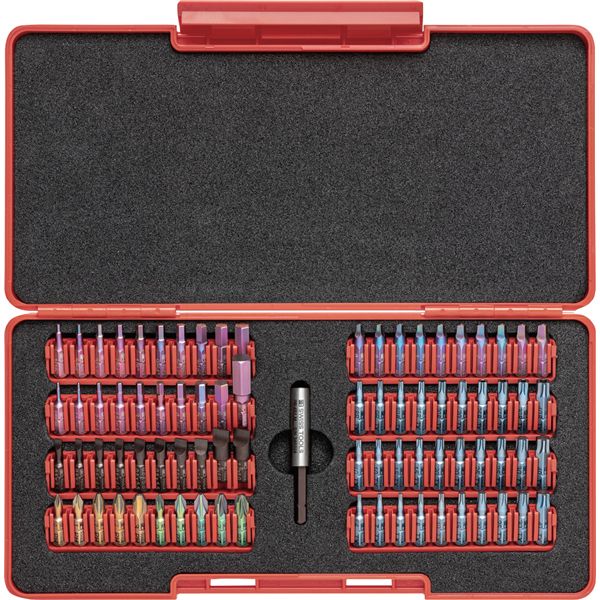 PB SWISS TOOLS ピービースイスツールズ 80本組 ビットセット ボックスケース付 C6.791TB