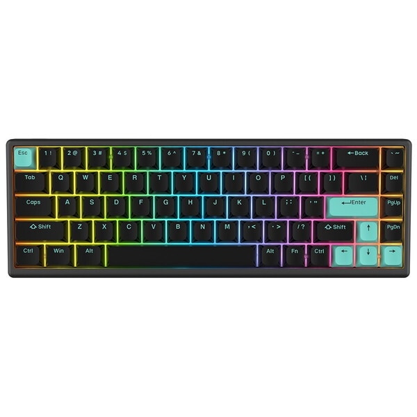 Arbiter Studio as-polar-65-black-mint-abyss-dr-fuji ブラック/ミント アビス ゲーミングキーボード (英語配列 68キー)