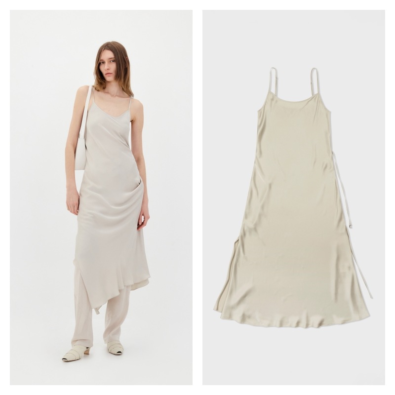 [LOW CLASSIC] / ☆ 25SS 2-WAY SLIP DRESS / LIGHT BEIGE 2-Way Slip Dress | Low Classic | WORKSHOP