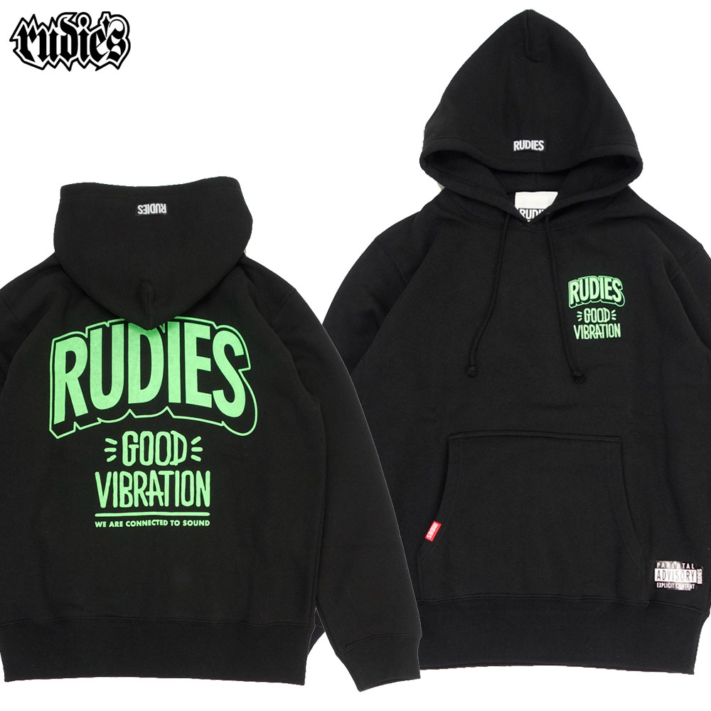 RUDIE S/ルーディーズプルオーバーパーカー スウェットフード/rudies GOOD VIBRATION HOOD SWEAT