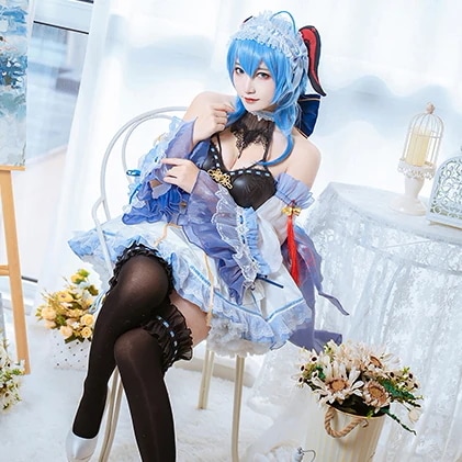 原神 甘雨 メイド服 変装 仮装 コスプレ服 コスプレ衣装
