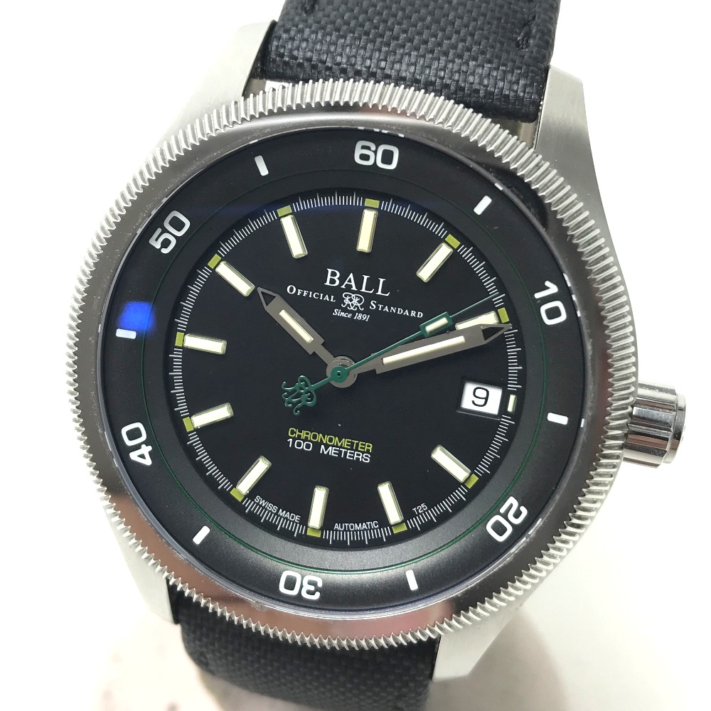 BALLWATCH ボールウォッチ 腕時計 NM3022C マグニートー S エンジニア2 自動巻き デイト SS ブラック