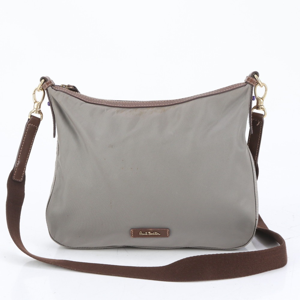 美品 レザー×ナイロン ショルダーバッグ 斜め掛け メッセンジャー ビジネス 通勤 トート メンズ RRE CQ29-6 中古