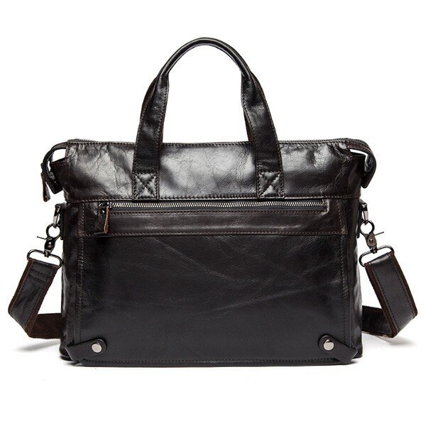ショルダーバッグ ビジネス 牛革 2way 斜め掛け 男女兼用 本革 大きめ 7,850円