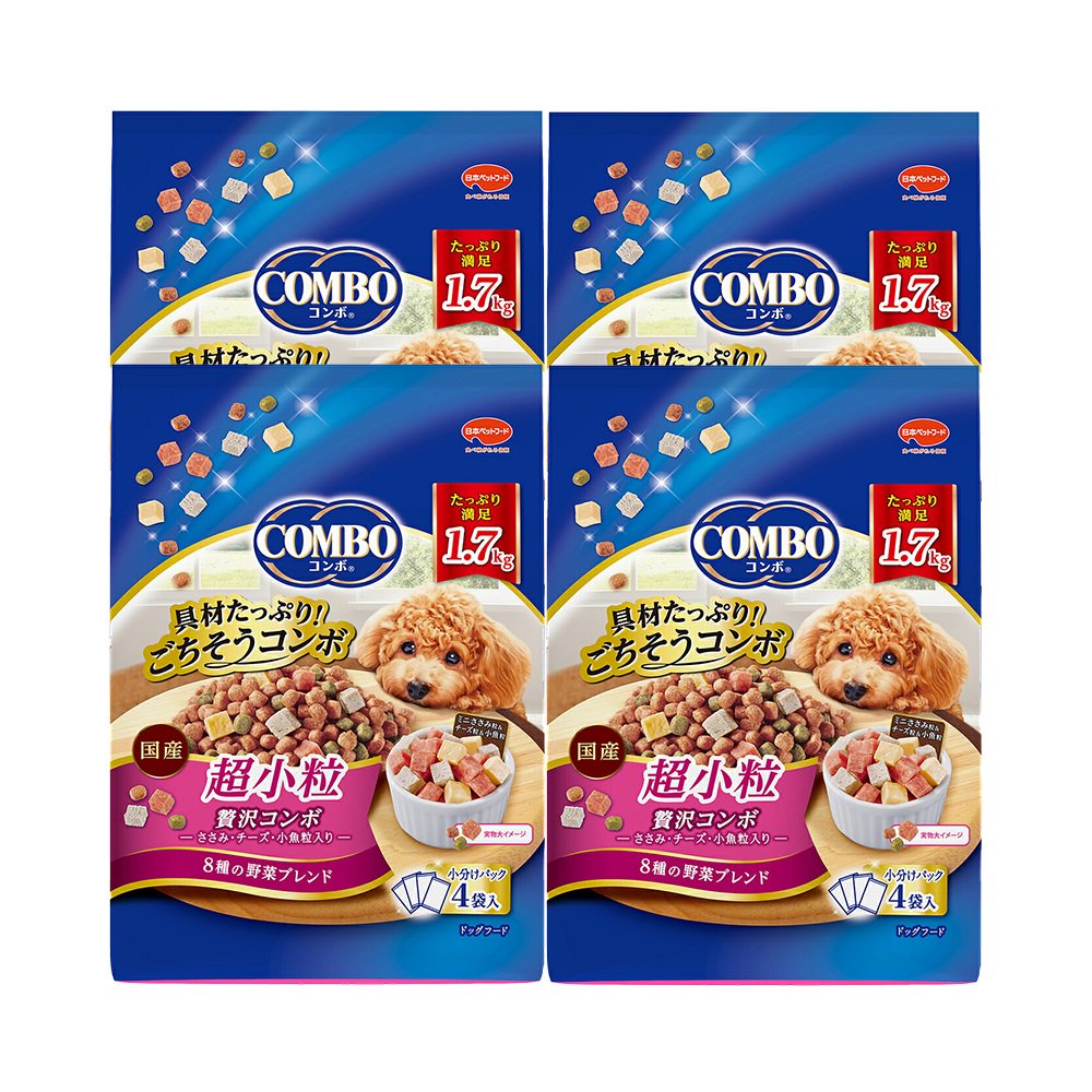 ドッグフード　コンボ　ドッグ　超小粒　１．７ｋｇ（４２５ｇX４袋）X４個　ＣＲＣ45―05―35―35―00