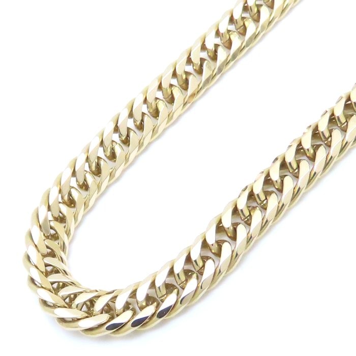 喜平ネックレス K18YG イエローゴールド 6面 ダブル 50.5cm 35.7g/76140【中古】