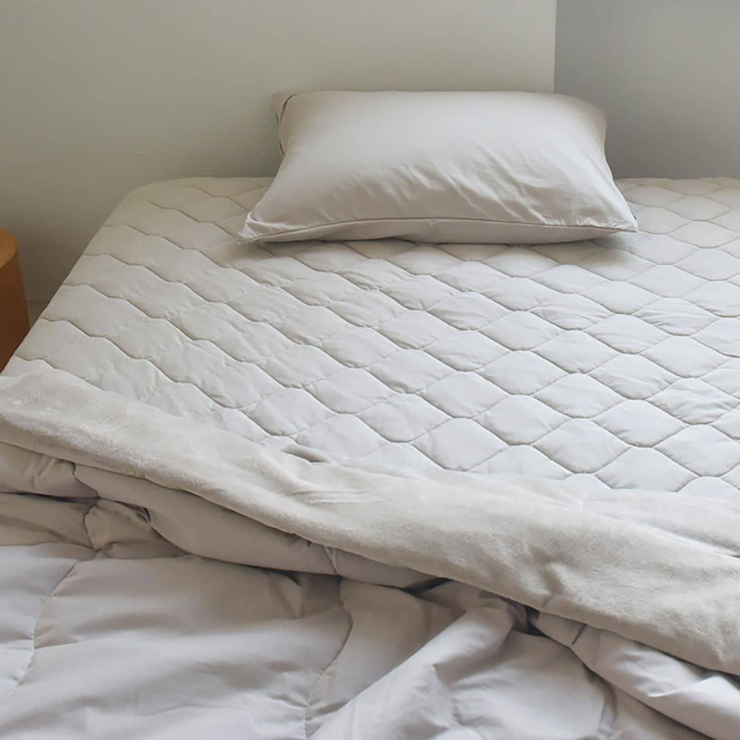 【ボンモマン公式】敷きパッド ひんやり 冷感 綿100％ 冷感マット 冷感敷きパッド 夏 Q-max0.356 ドライコットン コットン100％／bon moment (グレー ボックスシーツ型クイ 4,757円