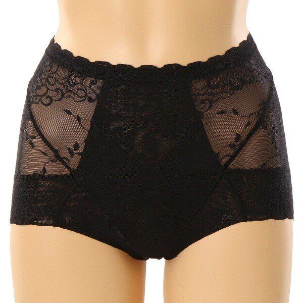 WGR3210SBK_紋織ミディアム三角ガードル BK