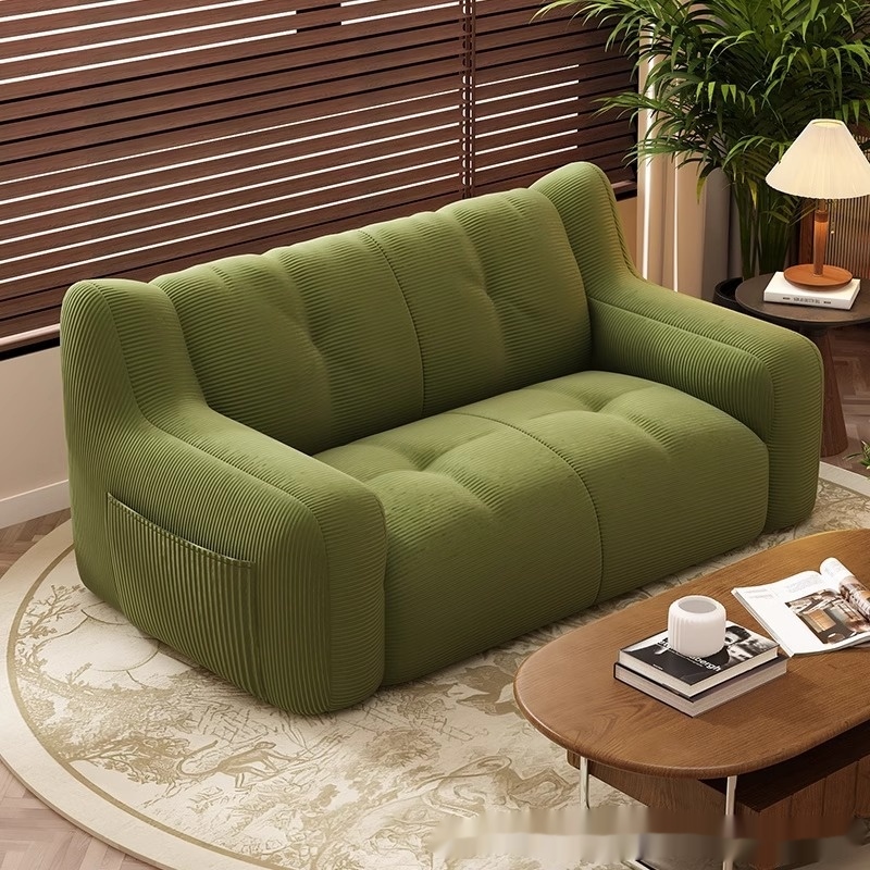 ダブルソファ コンパクト 軽量 ビーズソファ ファスナー式取り外し洗浄可能 座椅子 リビング 寝室兼用