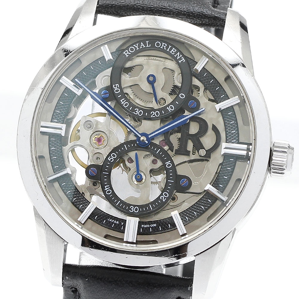 オリエント ORIENT FQ01-C00 ロイヤルオリエント パワーリザーブ 手巻き メンズ _905689【中古】