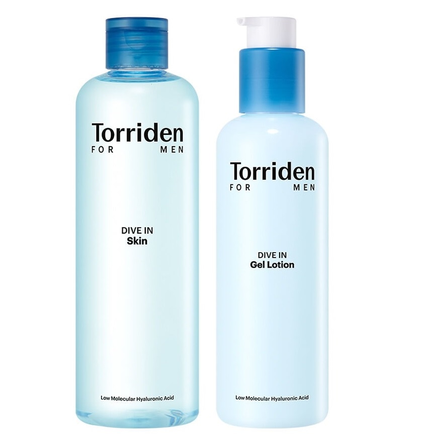 [2種セット][For men] ダイブイン フォーメン 低分子ヒアルロン酸 スキン/ジェルローション torriden for men