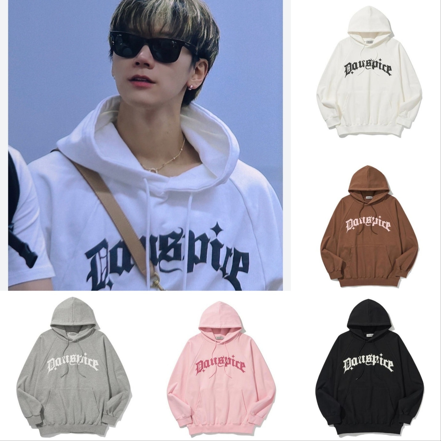 WayV テン 着用 Logo Hoodie
