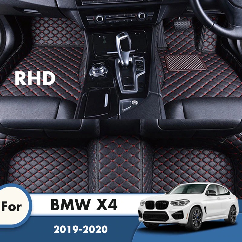 BMW X4 右ハンドル 5席用 3枚 カーフロアマット 2020 2019 車内アクセサリー カーペット 保護