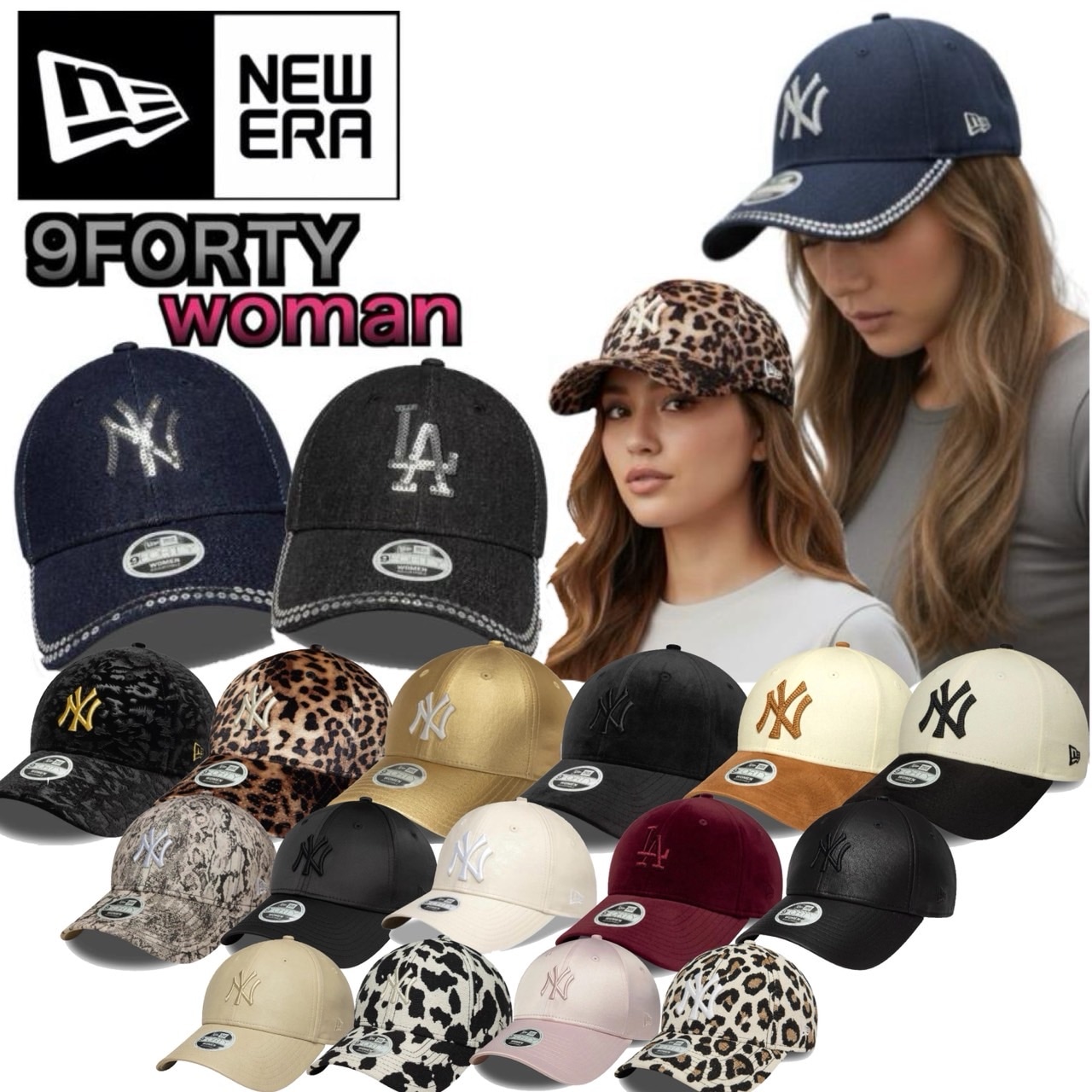 Qoo10] New era ニューエラ Newera キャップ レデ